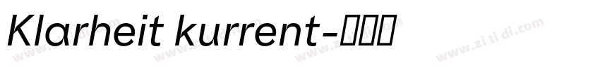 Klarheit kurrent字体转换